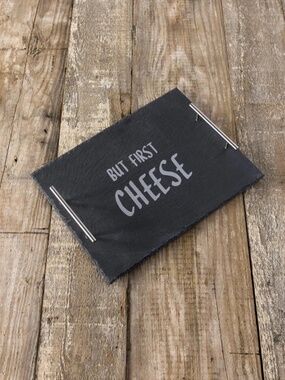 NEW Shiraleah Home Granville But First Cheese Board, Black